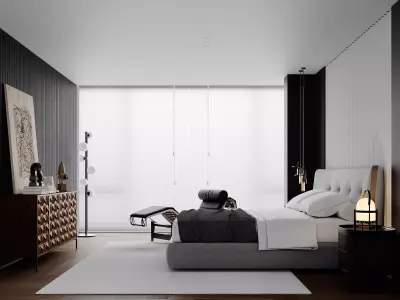 Bedroom Design 3d model  Free 3D model