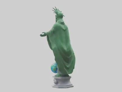 The Climate Guardian Statue model 3D model