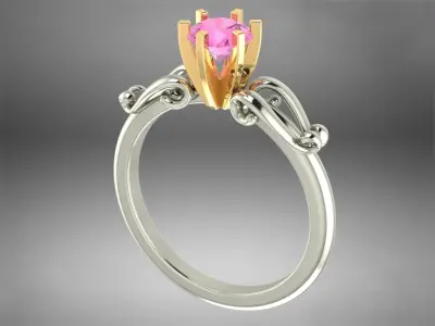 Ring boutique Round1 3D print model