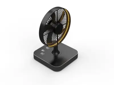 portable table fan 3D model