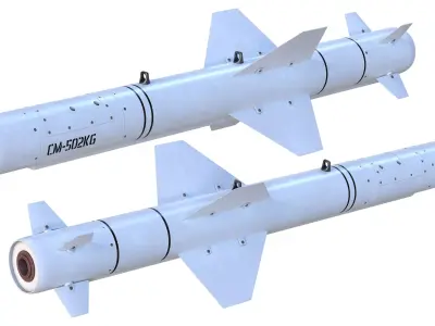 CM-502KG missile Low-poly 3D model