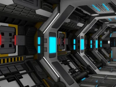 Sci Fi Corridor  3D model