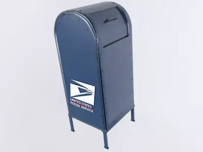 Mailbox Low-poly 3D model