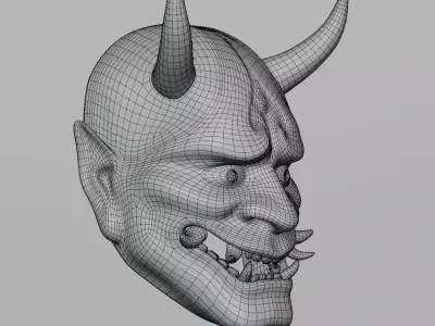 Modern Hannya Mask 3D model