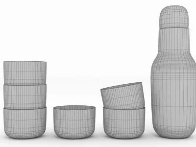 CORKY glass by MUUTO 3D model