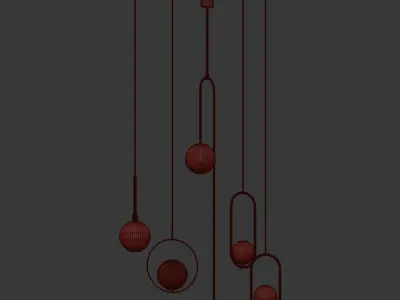 Pendant Light Collection 3D model