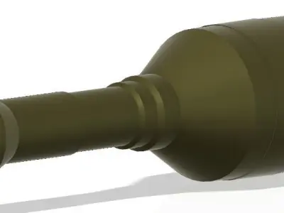 Yasin 105mm tandem rocket for pg7vr 3D print model