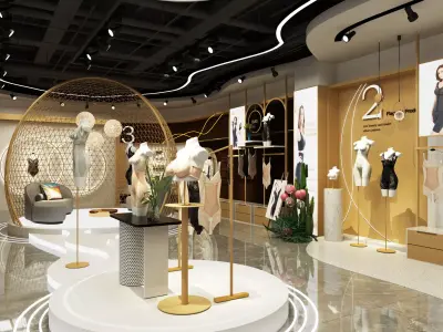 Shapewear Store - Lingerie Shop 3D model