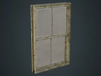 Window 1D Low-poly 3D model