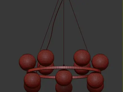 Lampatron Sanne Round Chandelier 3D model