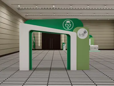 Event Branding 3D Pack Modular booth Elements 3D model