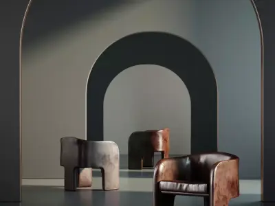 Furniture Armchair 002 3D model