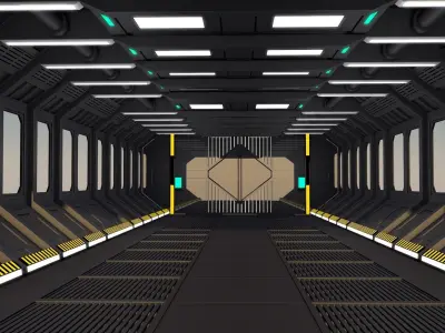 Sci Fi Interior 3D model