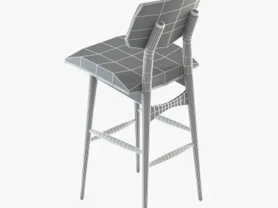 Autoban Batterfly Bar Stool 3D model