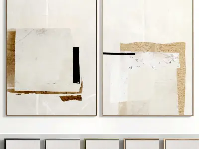 Plaster Photo Frame Collections 5 3D Model Pack