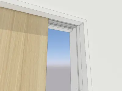 Japanese Door HIKIDO KATABIRAKI 3D model