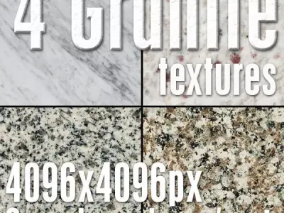 4 High Res Seamless Granite Textures Vol03 Part1 Texture