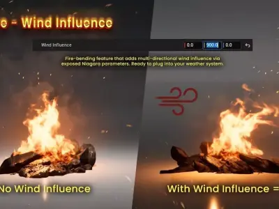 Realistic Fire VFX Low-poly 3D model