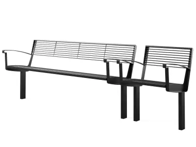 Park benches Intervera by mmcite 3D model