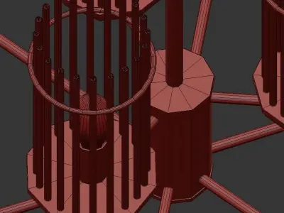 Wendel Chandelier 9 3D model