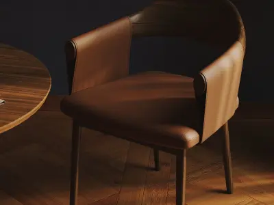 Dark interior scene 3D model