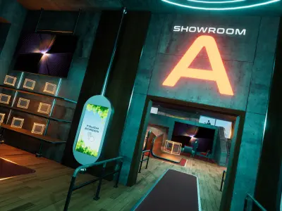 3D Showroom Level Kit Vol 22 Low-poly 3D model