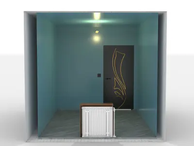 Bedroom Type 3 Interior Design without Furnitures 3D model