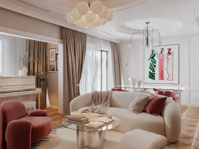 Nice Little Living Room No1 3D model