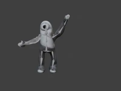 Sunbeam Rigged Character  Free low-poly 3D model