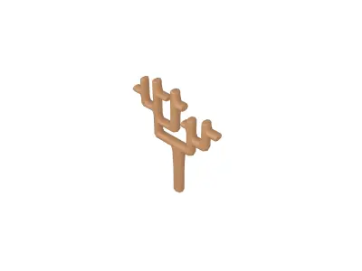 Cartoon Tree v18 002 Low-poly 3D model
