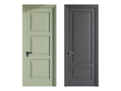 Modern entrance door 82 3D model