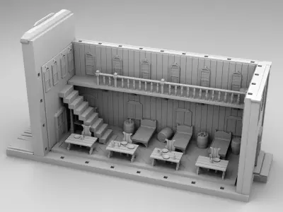 Hotel wild west 3D print model