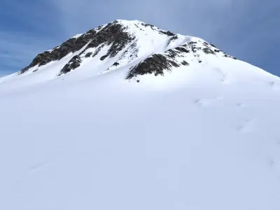 Snow Mountain 05 Low-poly 3D model