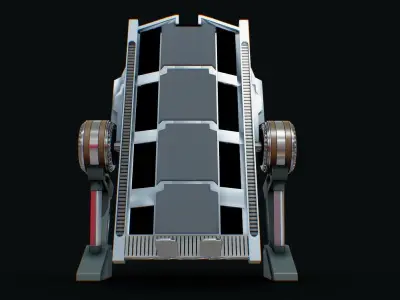 Darth Vader Medical Stretcher 3D model