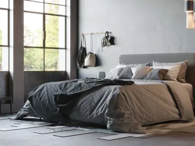 Cozy Bedroom interior scene 3D model