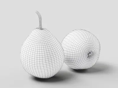 Pear - 3D Scan - Low Poly 3D Model Low-poly 3D model