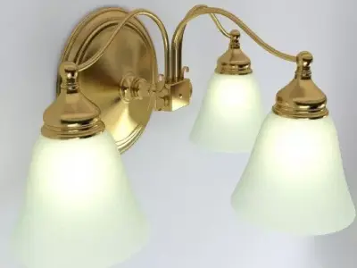 Wall Light Fixture 3d Model 3D model