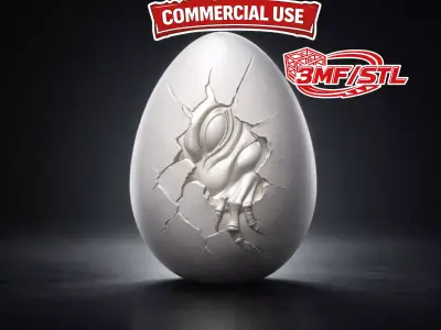 Dragon Hatchling Easter Egg Fantasy Creature 3D print model