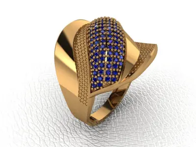 ring 25 pieces drawing 3d rihone drawing ring rings ring models  3D print model