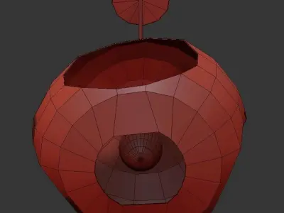 Logan Single Light Ceramic Dimmable Pendant 3D model