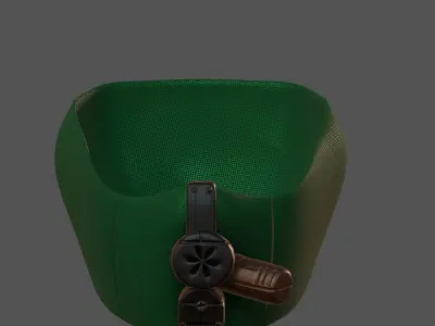 Gas mask helmet 3d model scifi Low-poly  Low-poly 3D model