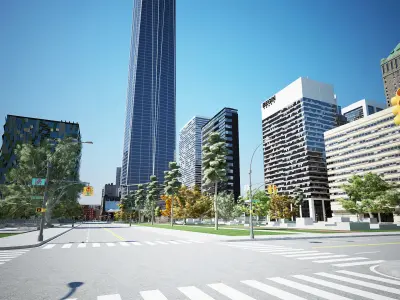 3D City Streets 3D model