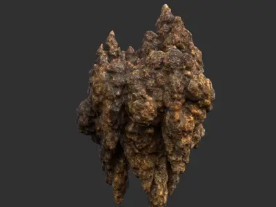 Low poly Stalactite Cave Rock Modular Pack 201216 Low-poly 3D model