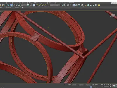 MONZA CHANDELIER Low-poly 3D model