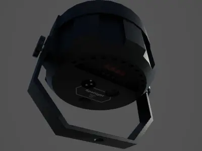 SpotLight stage light Low-poly 3D model