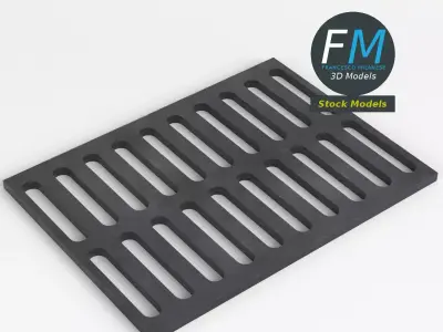 Sewer grate 2 3D model