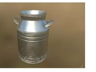  farm can lowpoly Low-poly 3D model