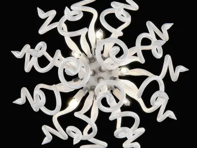 89065y Medusa Lightstar Sconce Chandelier 3D model