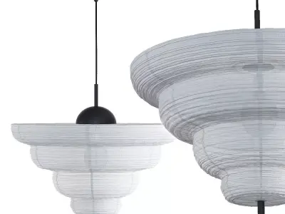 Pendant Kyoto 60 White 3D model