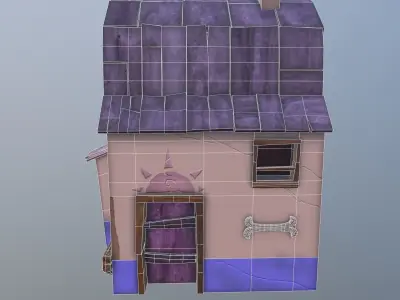 Raizh hut Low-poly 3D model